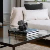 Square Soffbord 102 | Svart/ Glas