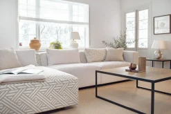 Square Soffbord 122 | Svart/ Glas