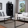 Square Soffbord 122 | Svart/ Svart Ek