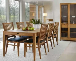 Särö Stol | Oljad ek | Tyg Nord Grå