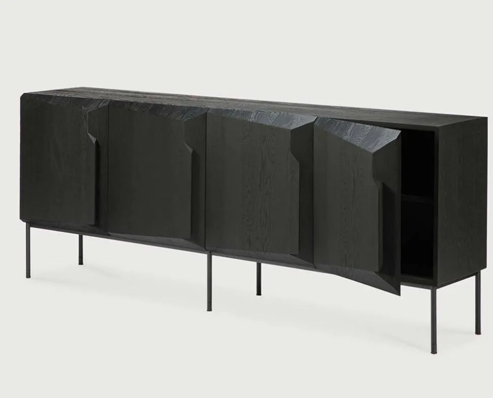 Stairs Sideboard | Svart Ek | 200 cm