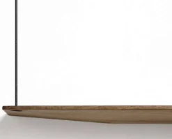 Stedge hylla 80 cm rökt ek