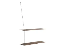 Stedge hylla 80 cm rökt ek