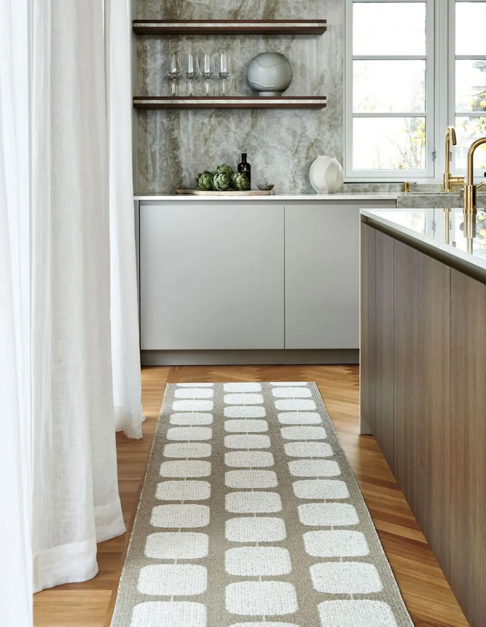 Sten gångmatta | Light Nougat 70 x 200