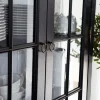 Stockholm Vitrinskåp 2D | Glassidor | Svart