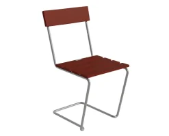 Stol 1 | Mörkröd Lackad Ek