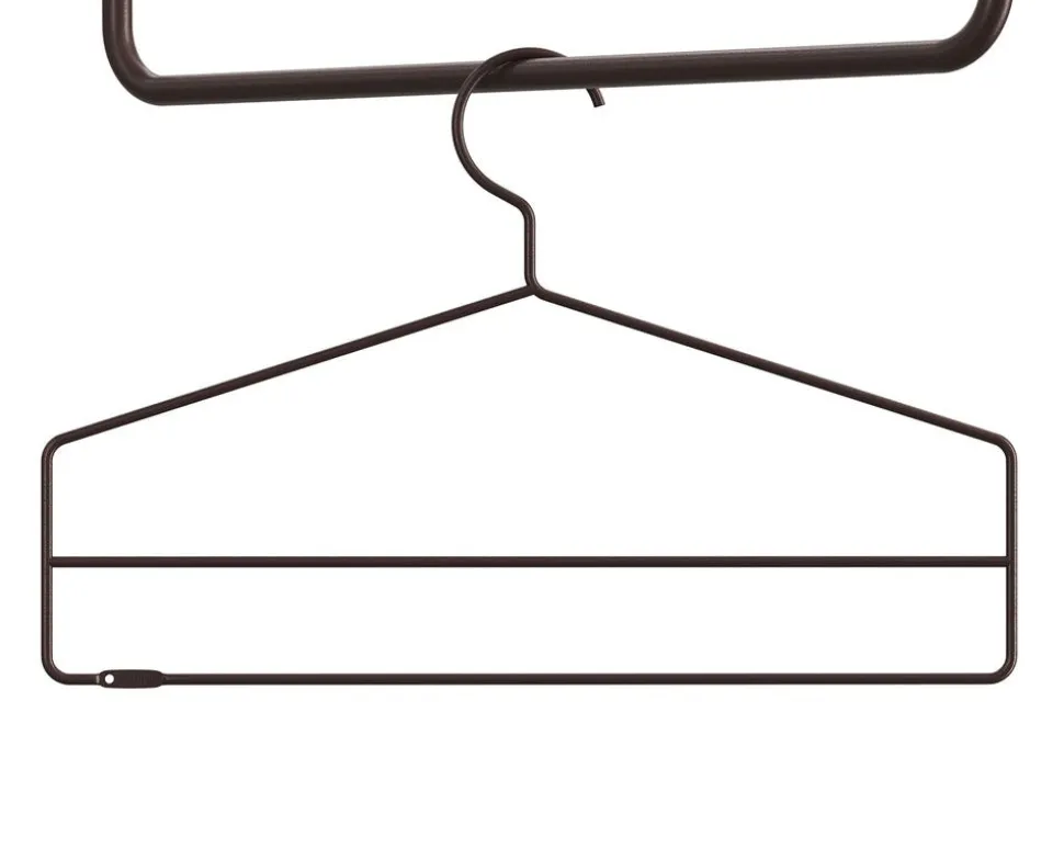 String Galge 4-pack Mörkbrun