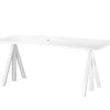String Konferensbord | Fast Underrede, Vit Laminat 180x90