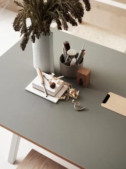 String Konferensbord | Fast Underrede, Vit Laminat 180x90