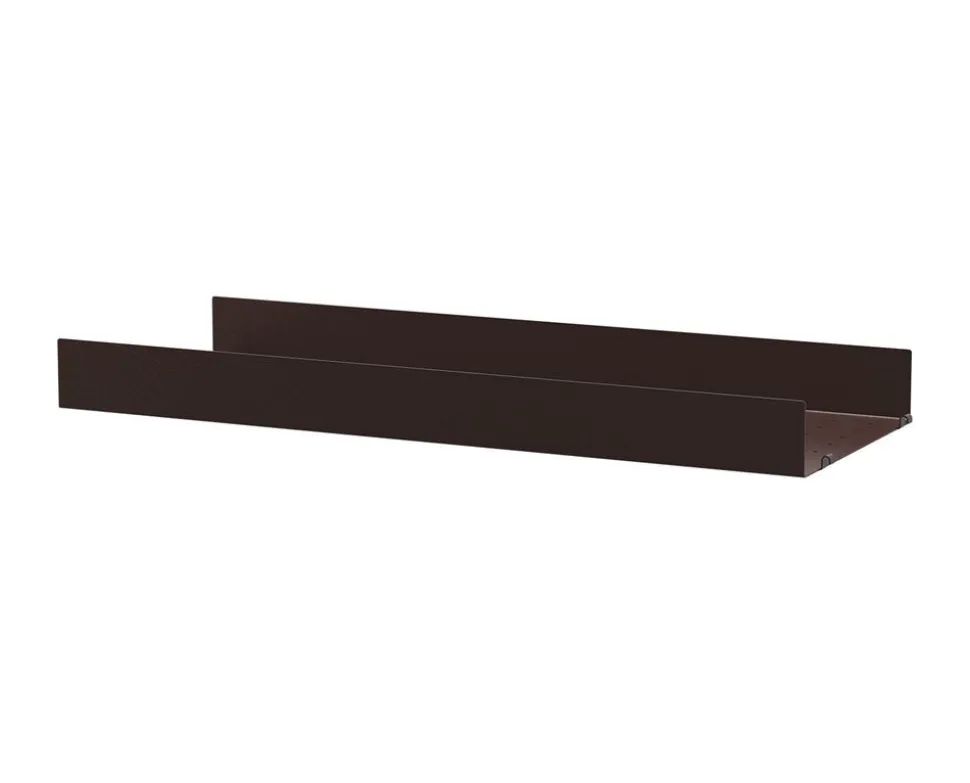String Metall Hyllplan Hög 78x30 Mörkbrun
