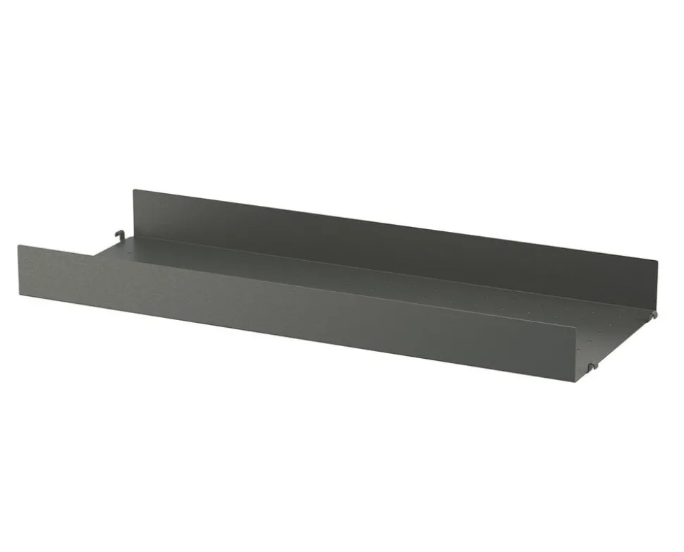 String Metall Hyllplan Hög 78x30 Mörkgrå