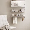 String Metall Hyllplan Låg 58x20 Beige