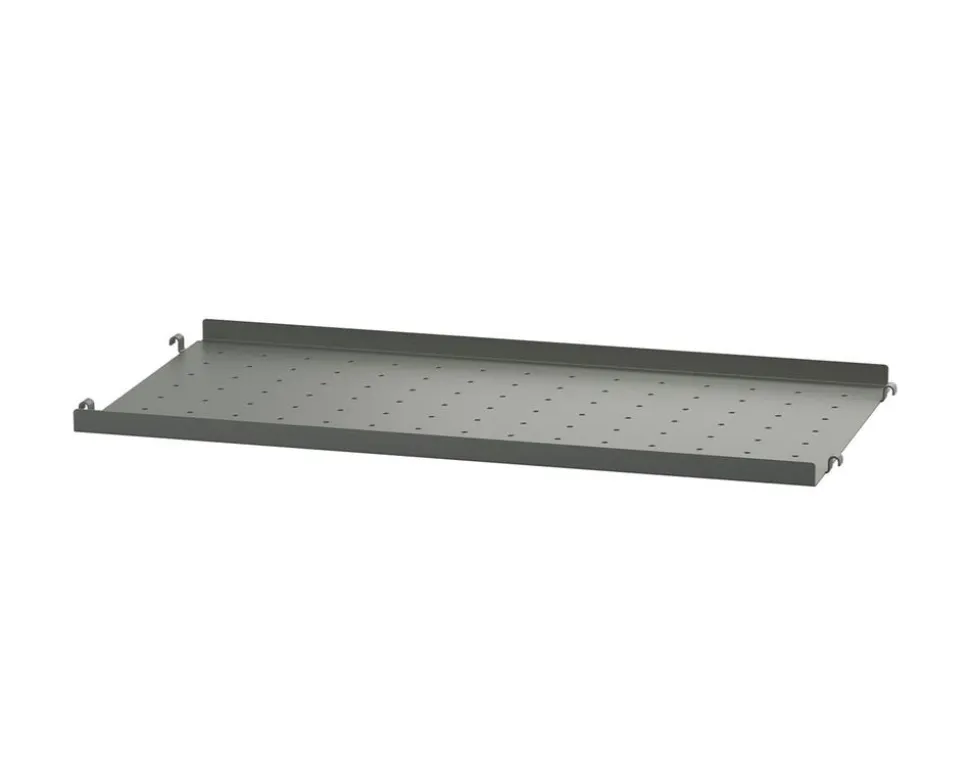 String Metall Hyllplan Låg 58x20 Mörkgrå