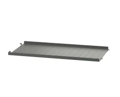 String Metall Hyllplan Låg 58x30 Mörkgrå