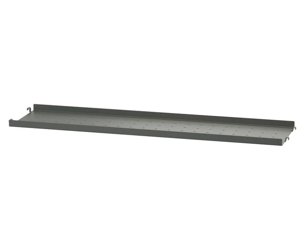 String Metall Hyllplan Låg 78x20 Mörkgrå