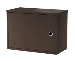 String Skåp med dörr 58x30 Mörk Ek
