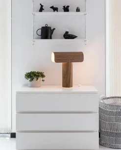 Teelo 8020 bordslampa Naturbjörk