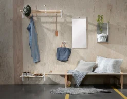 Tillbakablick Spegel Rektangulär | 37x79 | Oljad Björk