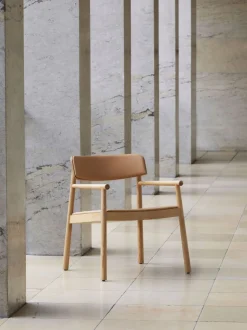 Timb Loungefåtölj | Lädersits | Tan / Camel