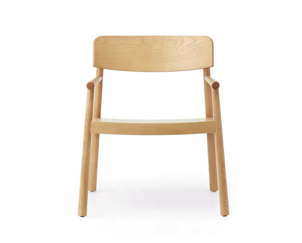 Timb Loungefåtölj | Träsits | Tan