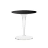 Tip Top Sideobord Svart glas, Transparent