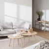 Tompkins Soffbord Ø60 | Vitpigm. Ek