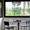 Torsion Matbord Ø70 | Svart Ek