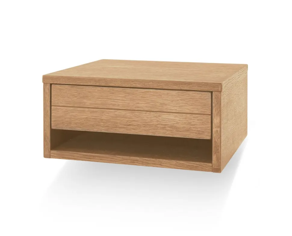 Trace Vägghängt Sängbord | Oljad Ek