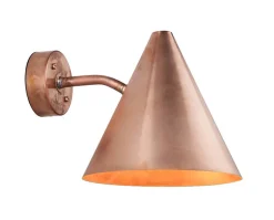 Tratten Vägglampa Rå Koppar