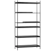 Tray Shelf Hög 2 korta svarta + 4 breda svarta