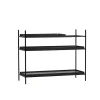 Tray sideboard Låg 1 kort svart + 2 breda svarta