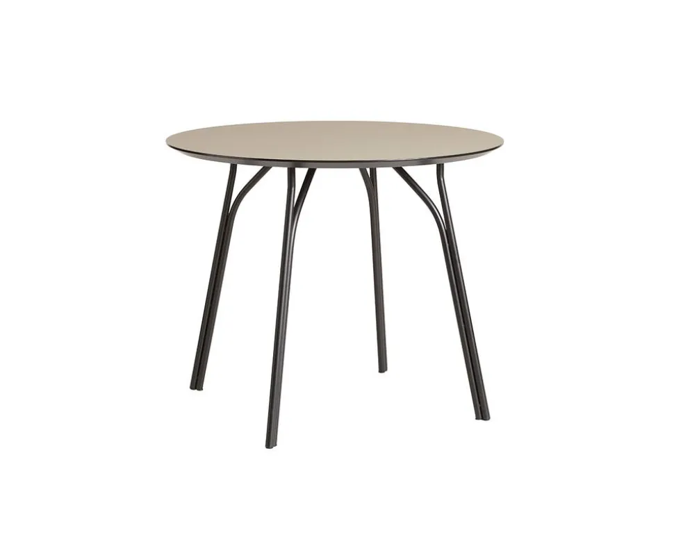 Tree Matbord Runt Ø90 | Beige / Svart
