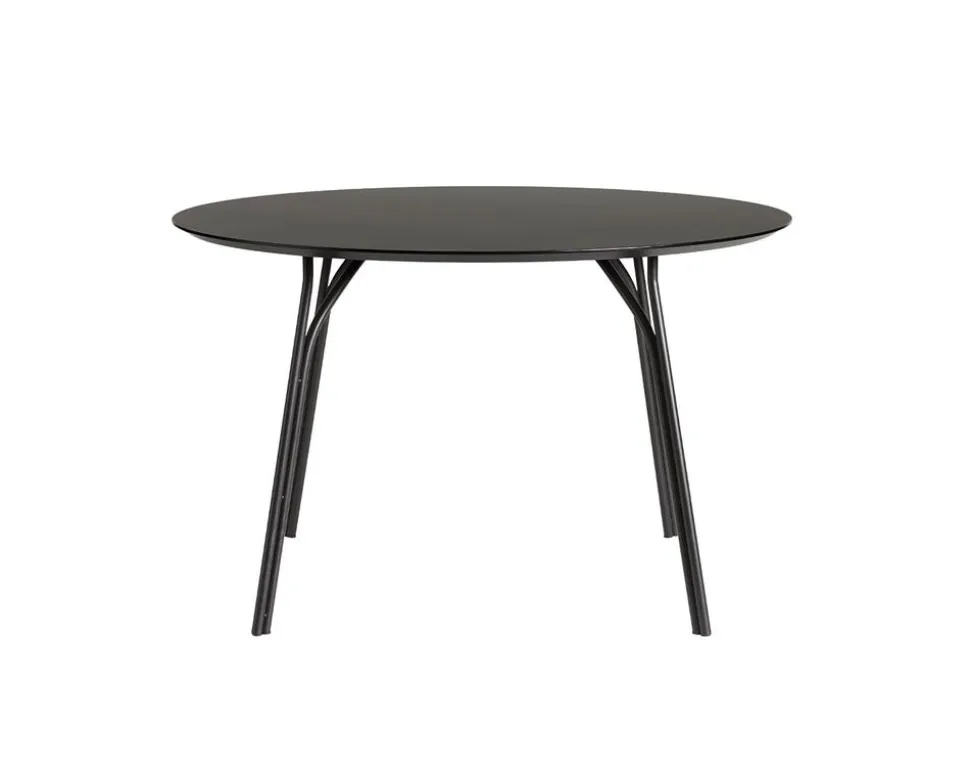 Tree Matbord Runt Ø120 | Svart / Svart