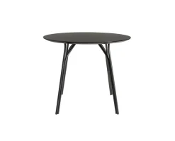 Tree Matbord Runt Ø90 | Svart / Svart