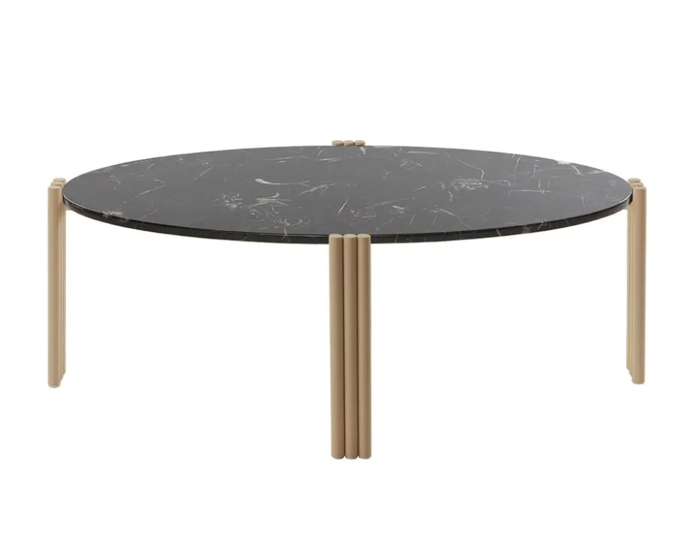 Tribus Soffbord Ovalt | Sand/Marmor