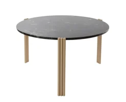 Tribus Soffbord Ø80 | Sand/Marmor