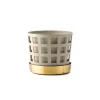 Trio Square Blomkruka | Liten | Beige
