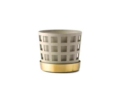 Trio Square Blomkruka | Liten | Beige