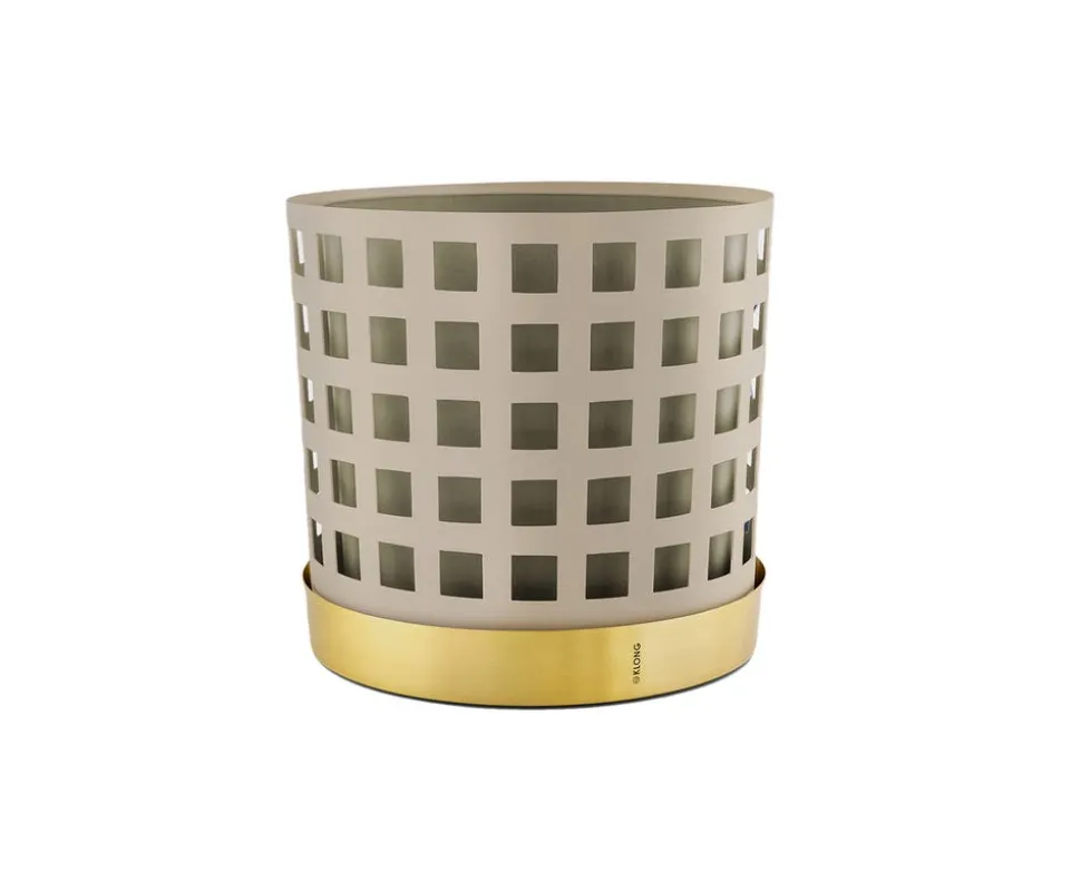 Trio Square Blomkruka | Stor | Beige