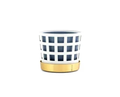 Trio Square Kruka | Liten | Vit