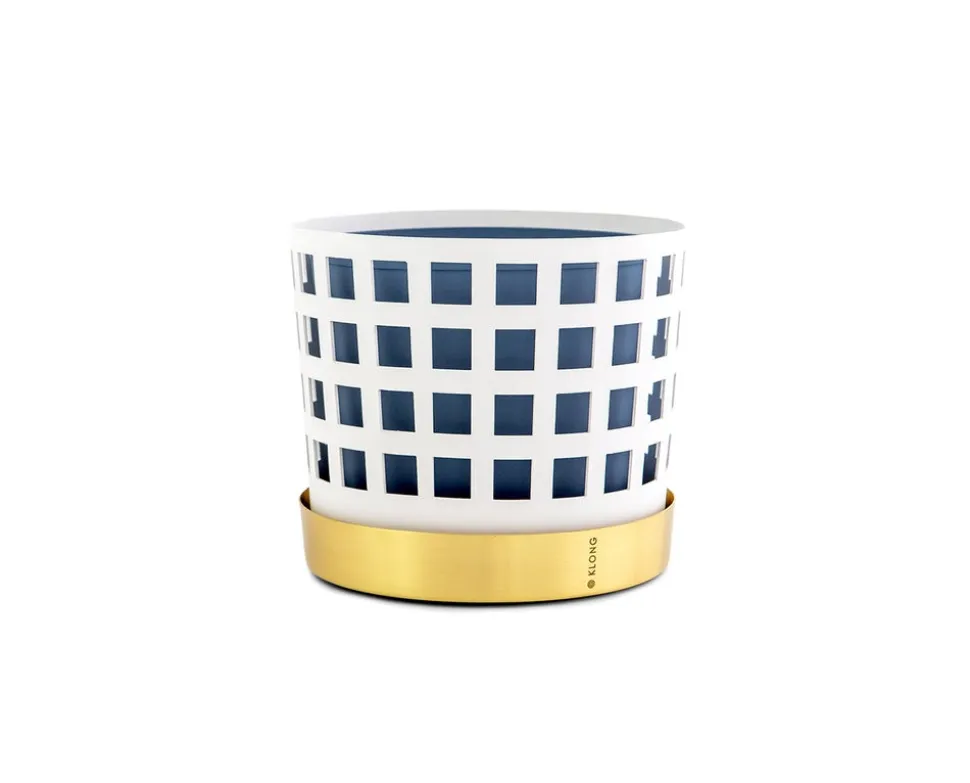 Trio Square Kruka | Mellan | Vit