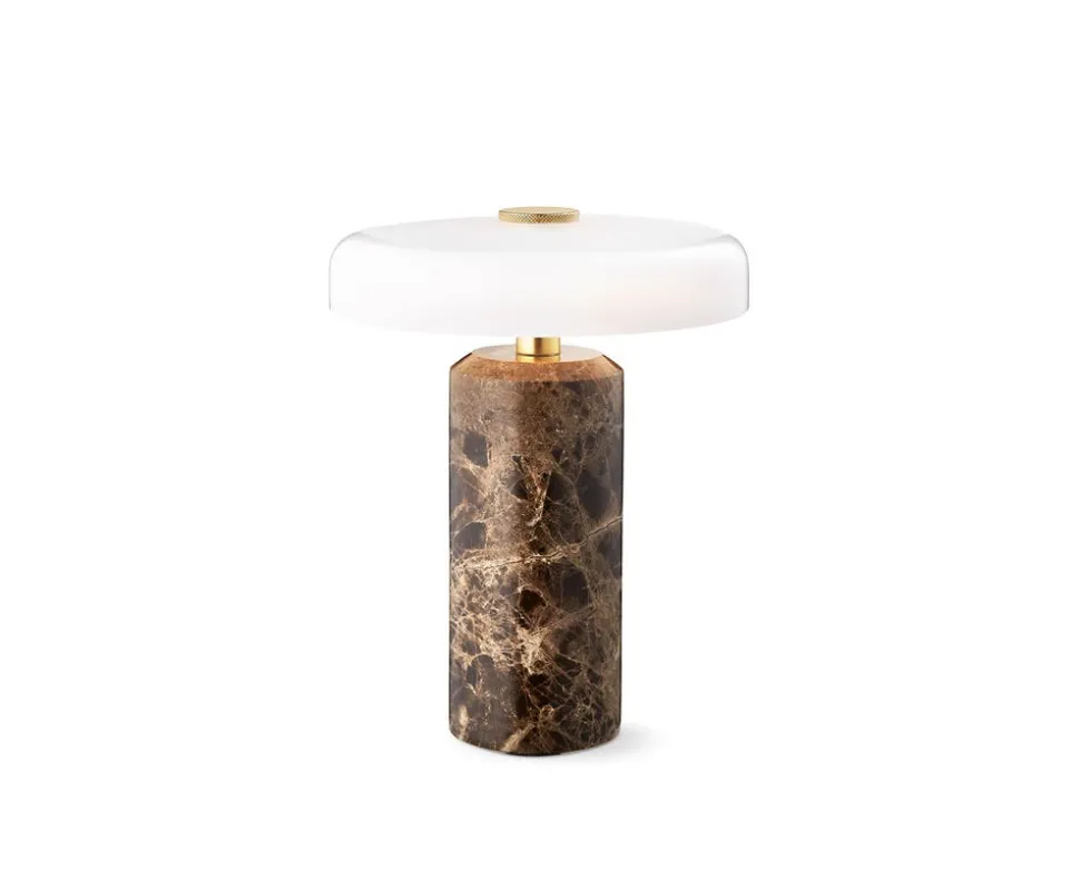 Trip Bordslampa | Dark Emperador/ Opal Glossy