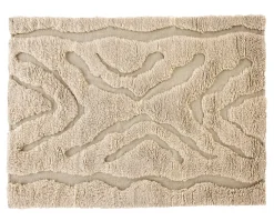 Trondheim x Josefin Lustig Matta | Beige/White Wool  | 170x240