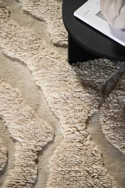 Trondheim x Josefin Lustig Matta | Beige/White Wool  | 170x240