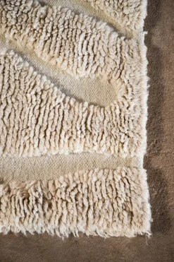 Trondheim x Josefin Lustig Matta | Beige/White Wool  | 170x240