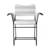 Tropique Stol | Tyg Stripe Limonta 20, Svart