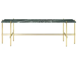 TS Console 1 hylla | Mässing/Grön Marmor