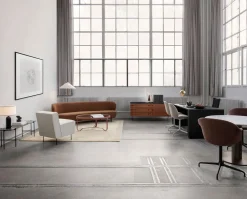 TS Console 1 hylla | Svart/Grå Marmor