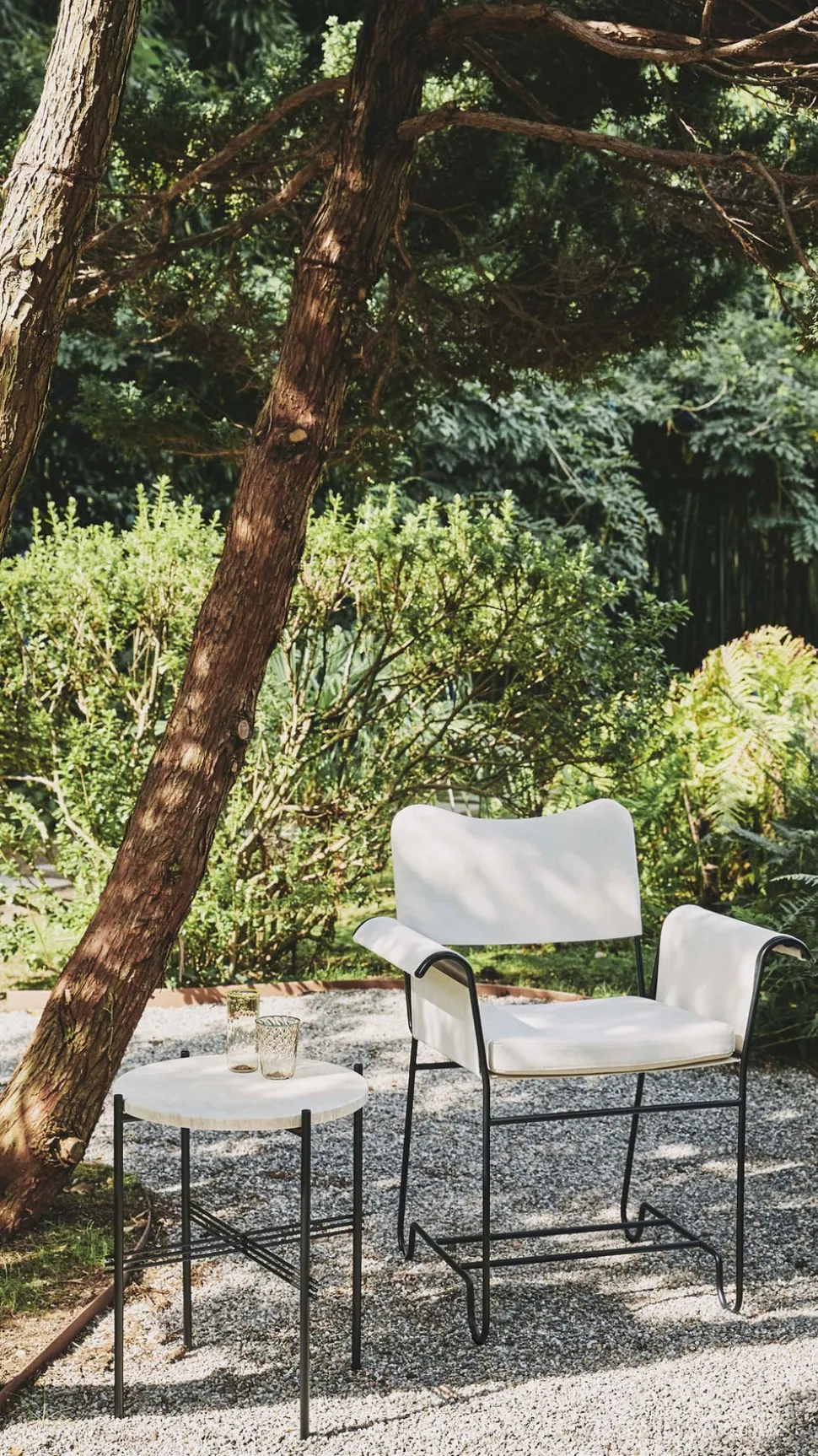 TS Sidobord Outdoor Ø40 | Travertine