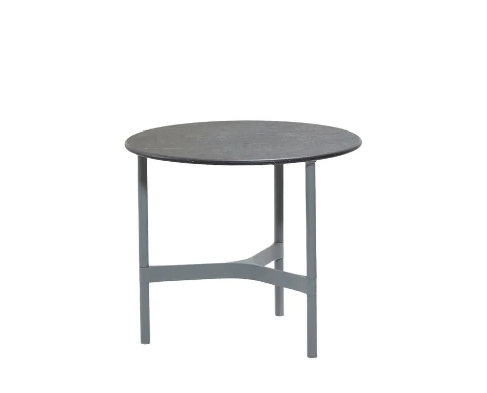 Twist Soffbord Ø45 | Light Grey/ Fossil Black